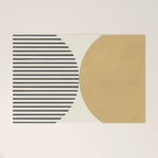 Semicircle Stripes - Gold Welcome Mat Gallery Image 1