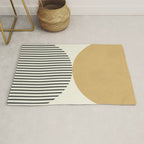 Semicircle Stripes - Gold Rug Gallery Image 1