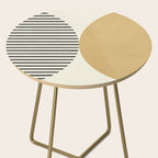 Semicircle Stripes - Gold Side Table Gallery Image 2