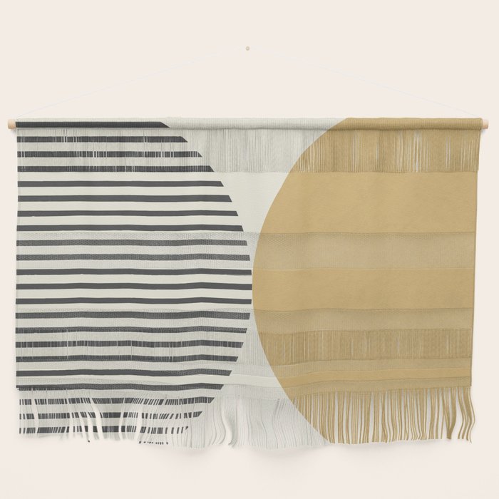 Semicircle Stripes - Gold Wall Hanging Gallery Image 1