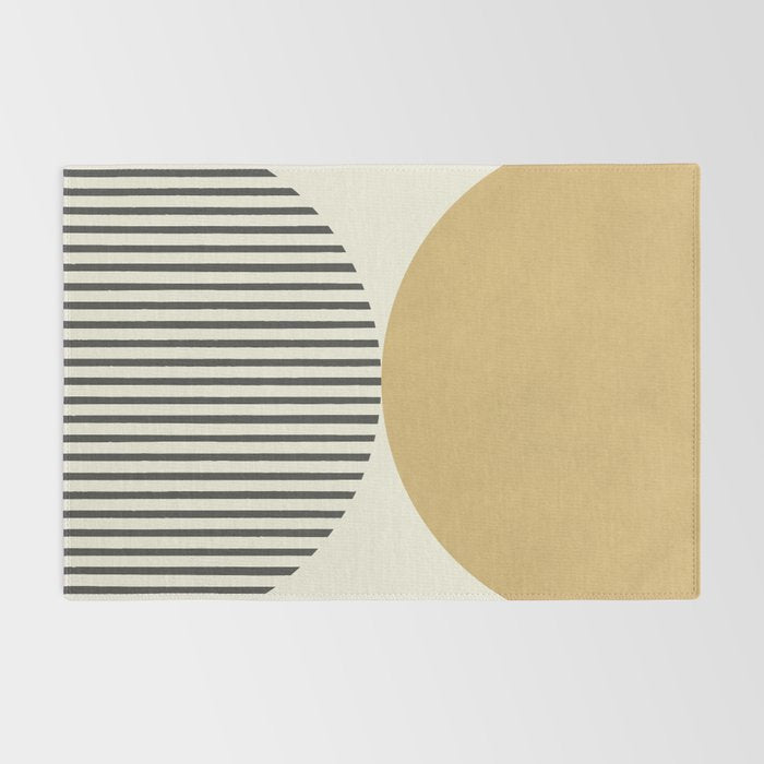 Semicircle Stripes - Gold Rug Gallery Image 2