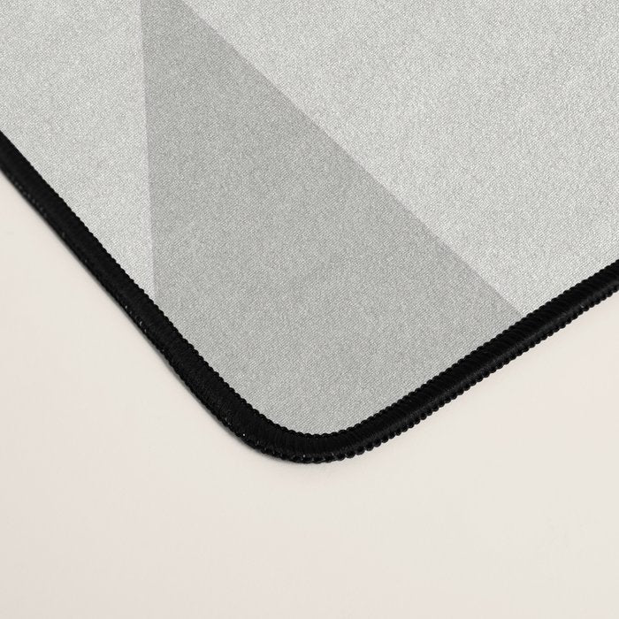 Geometric Southwestern Minimalism - White and Grey Desk Mat Gallery Image 4