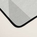 Geometric Southwestern Minimalism - White and Grey Desk Mat Gallery Image 4