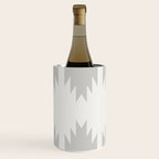 Geometric Southwestern Minimalism - White and Grey Wine Chiller Gallery Image 2