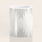 Geometric Southwestern Minimalism - White and Grey Coffee Mug Gallery Image 4