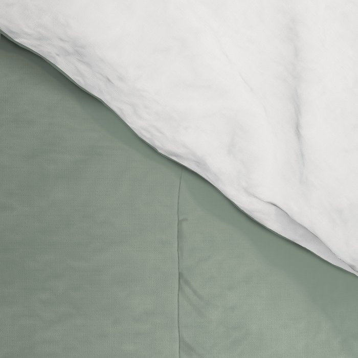 Neutral Sage Grey III Solid Color Comforter Gallery Image 4