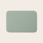 Neutral Sage Grey III Solid Color Bath Mat Gallery Image 1
