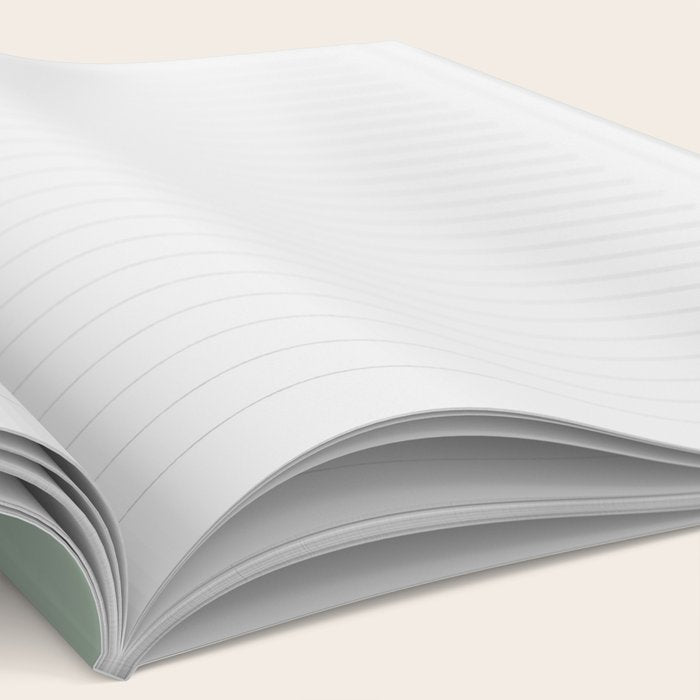 Neutral Sage Grey III Solid Color Notebook Gallery Image 2