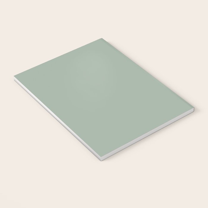 Neutral Sage Grey III Solid Color Notebook Gallery Image 3