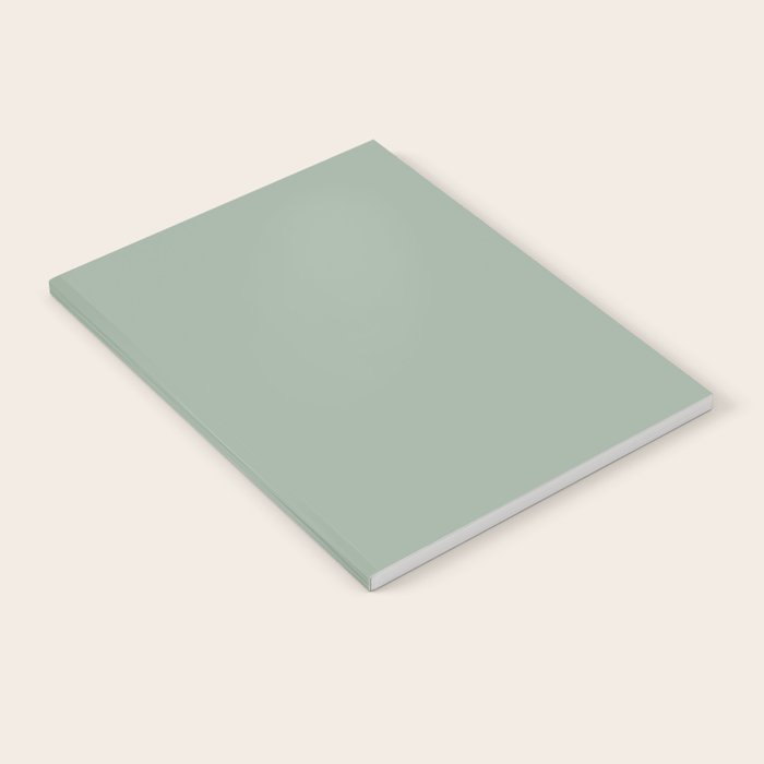 Neutral Sage Grey III Solid Color Notebook Gallery Image 2