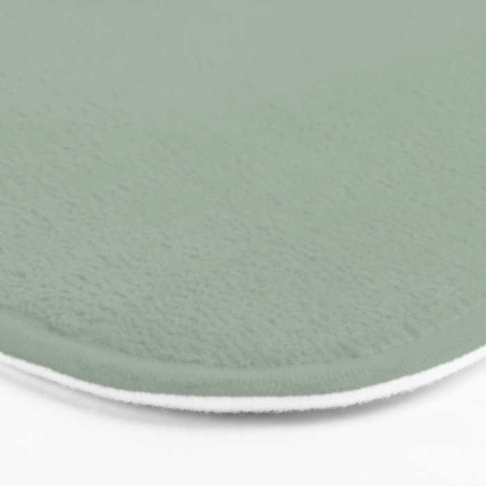 Neutral Sage Grey III Solid Color Bath Mat Gallery Image 3