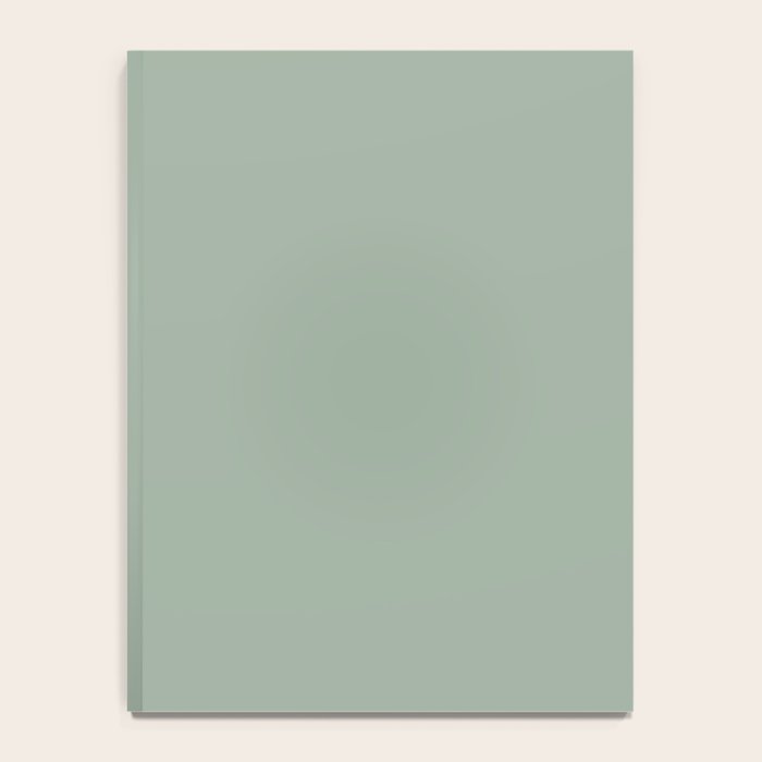 Neutral Sage Grey III Solid Color Notebook Gallery Image 4