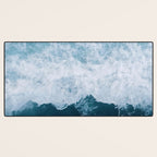 Abstract Wild Waves â Minimalism and Ocean Textures Desk Mat Gallery Image 3