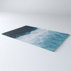 Abstract Wild Waves â Minimalism and Ocean Textures Rug Gallery Image 3
