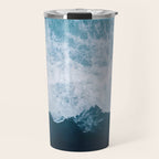 Abstract Wild Waves â Minimalism and Ocean Textures Travel Mug Gallery Image 1