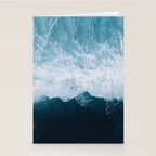 Abstract Wild Waves â Minimalism and Ocean Textures Stationery Card Gallery Image 2