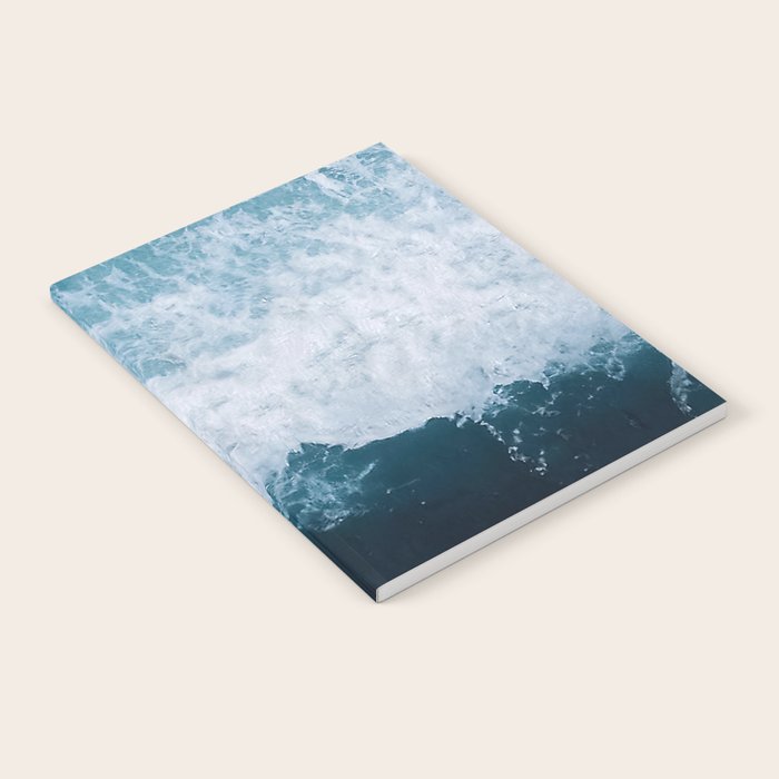 Abstract Wild Waves â Minimalism and Ocean Textures Notebook Gallery Image 1