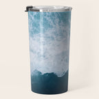 Abstract Wild Waves â Minimalism and Ocean Textures Travel Mug Gallery Image 3