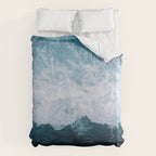 Abstract Wild Waves â Minimalism and Ocean Textures Duvet Cover Gallery Image 6