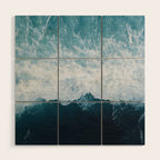 Abstract Wild Waves â Minimalism and Ocean Textures Wood Wall Art Gallery Image 1