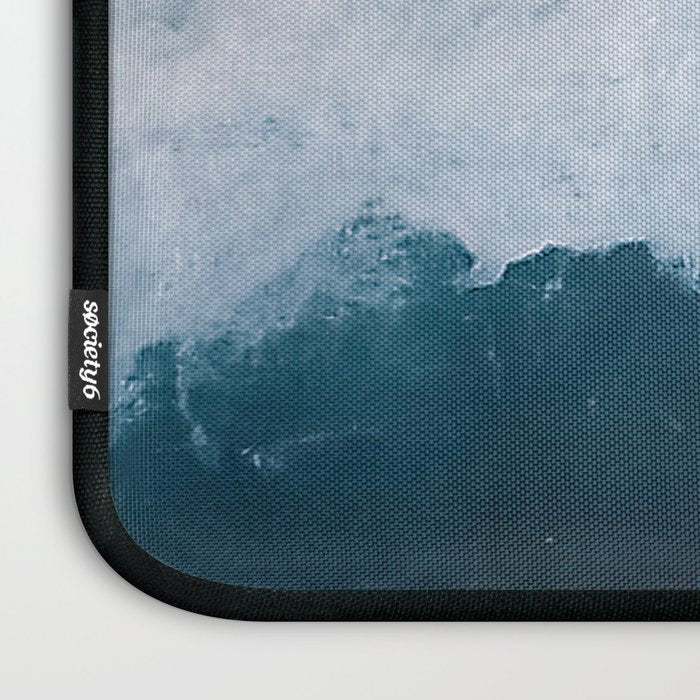 Abstract Wild Waves â Minimalism and Ocean Textures Laptop Sleeve Gallery Image 3