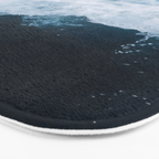 Abstract Wild Waves â Minimalism and Ocean Textures Bath Mat Gallery Image 3
