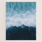 Abstract Wild Waves â Minimalism and Ocean Textures Jigsaw Puzzle Gallery Image 1