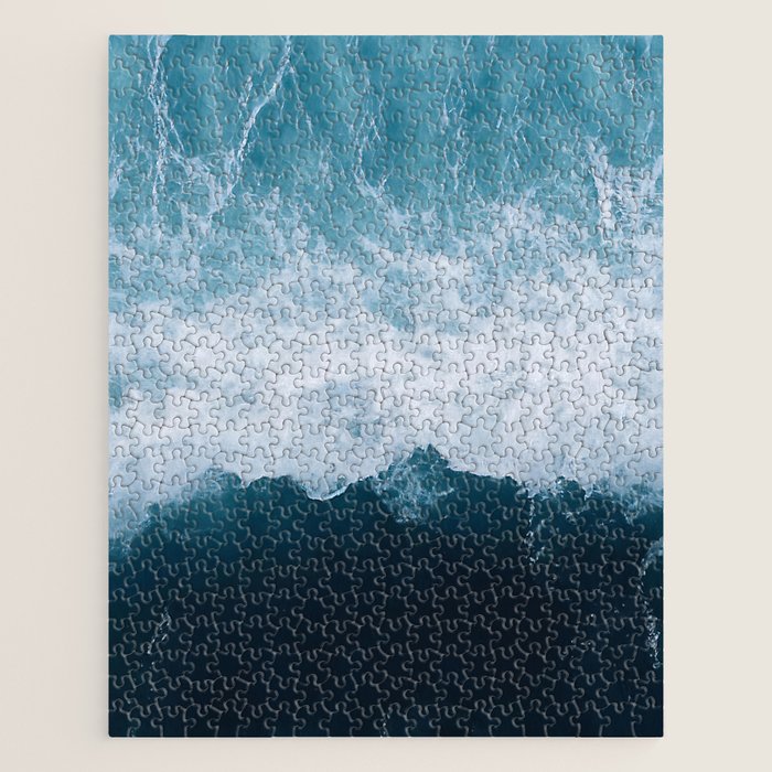 Abstract Wild Waves â Minimalism and Ocean Textures Jigsaw Puzzle Gallery Image 1