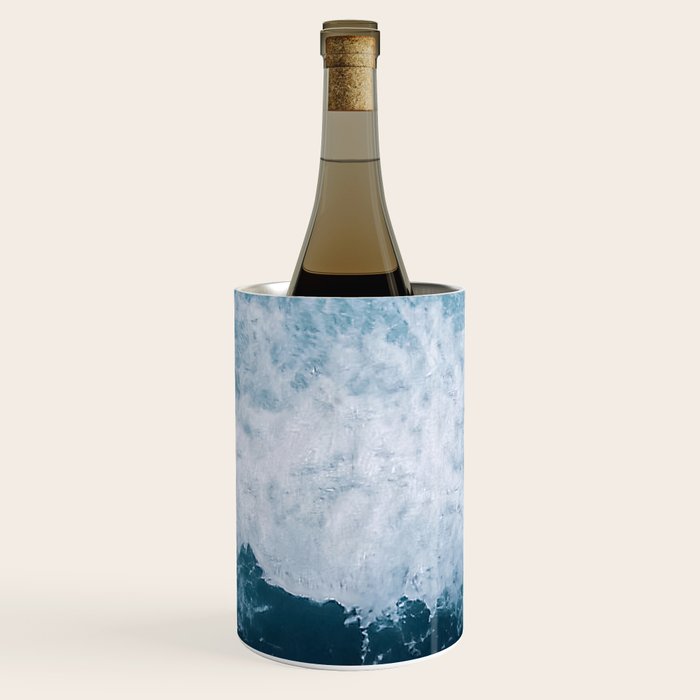 Abstract Wild Waves â Minimalism and Ocean Textures Wine Chiller Gallery Image 3