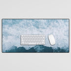 Abstract Wild Waves â Minimalism and Ocean Textures Desk Mat Gallery Image 1