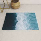 Abstract Wild Waves â Minimalism and Ocean Textures Rug Gallery Image 1