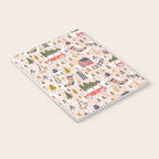 Home For The Holidays Blush Pink Christmas Notebook Gallery Image 3