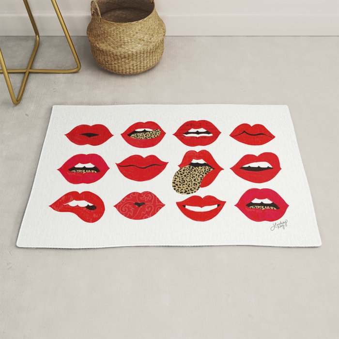 Leopard Lips of Love Rug Gallery Image 1