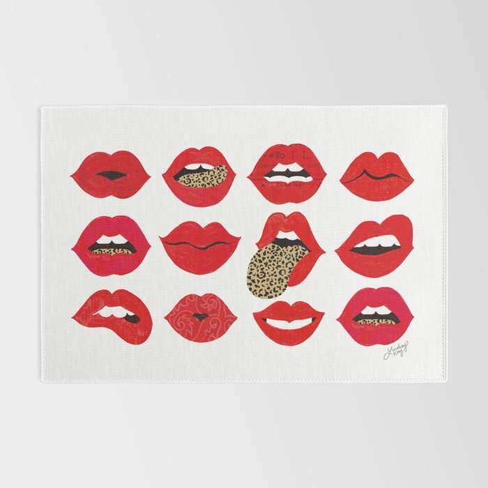 Leopard Lips of Love Rug Gallery Image 2