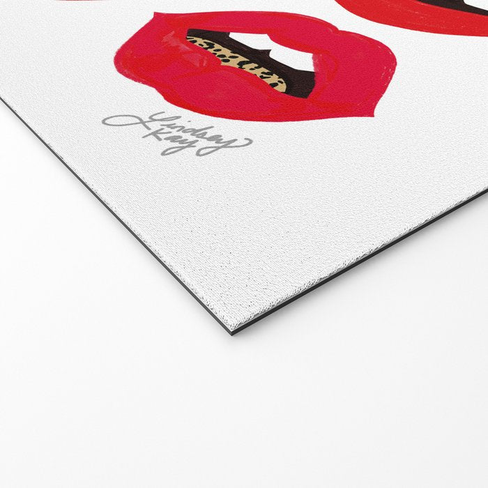 Leopard Lips of Love Welcome Mat Gallery Image 2