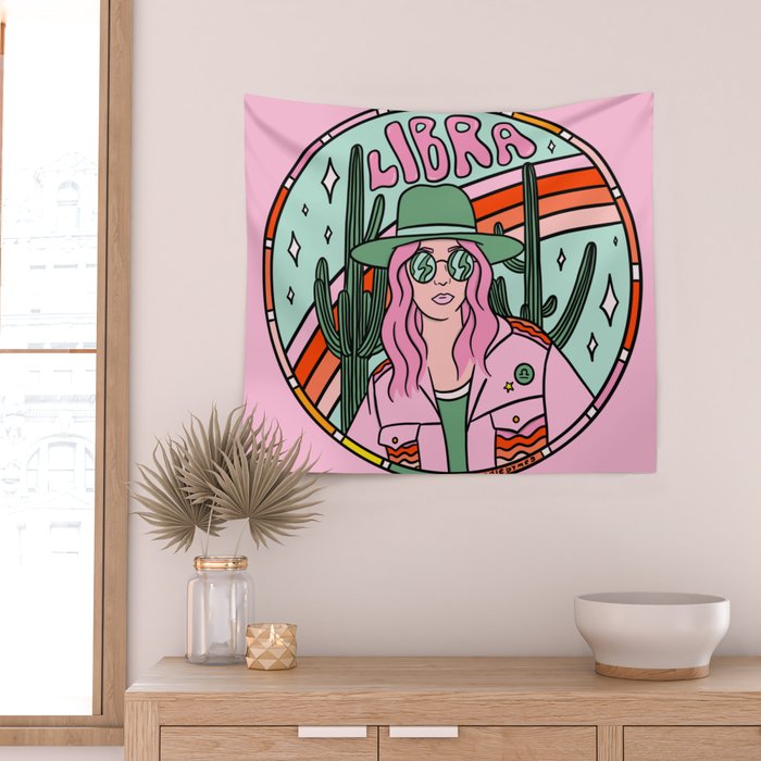 Libra Cowgirl Wall Tapestry Gallery Image 2