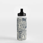 cryptid crowd indigo pearl Water Bottle Gallery Image 2