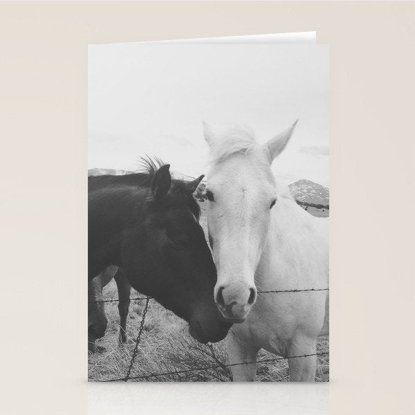 Horse Pair Stationery Card Gallery Image 1