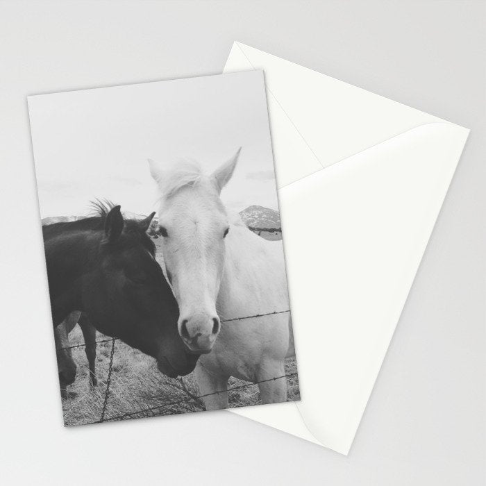 Horse Pair Stationery Card Gallery Image 2