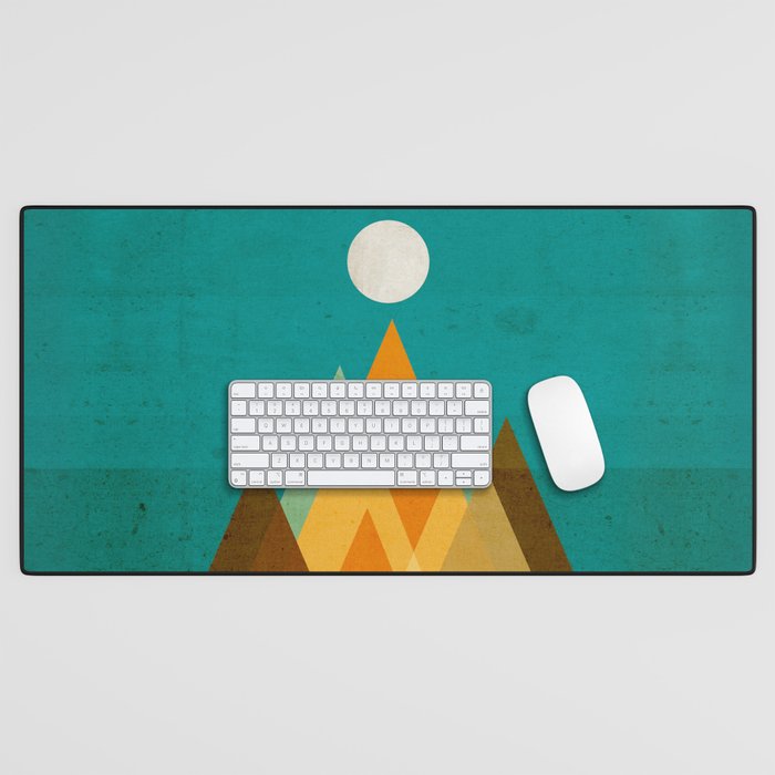 Full moon over Sahara desert Desk Mat Gallery Image 1