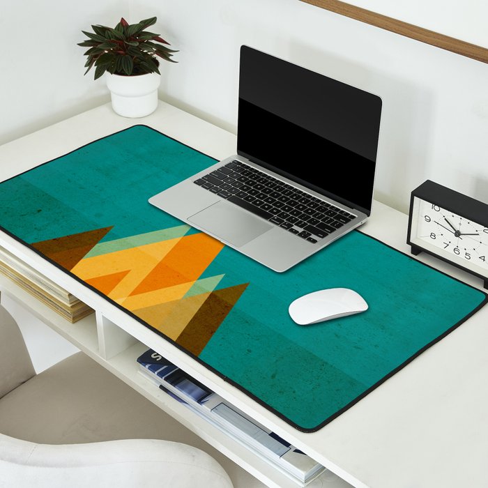 Full moon over Sahara desert Desk Mat Gallery Image 2