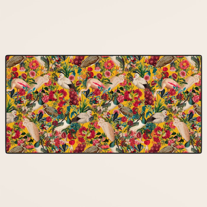 FLORAL AND BIRDS XVIII Desk Mat Gallery Image 3