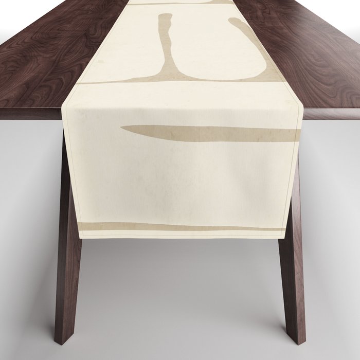 Modern Abstract Minimal Shapes 164 Table Runner Gallery Image 1