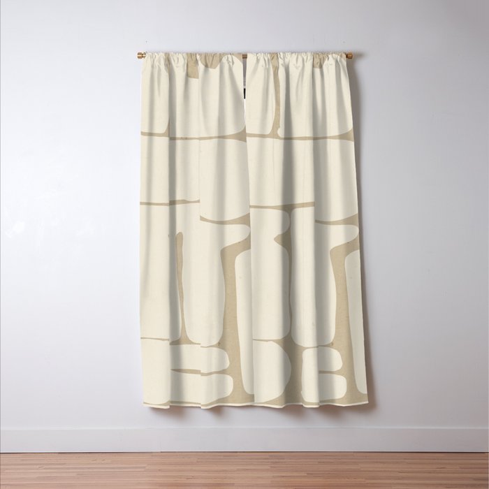 Modern Abstract Minimal Shapes 164 Window Curtain Gallery Image 3