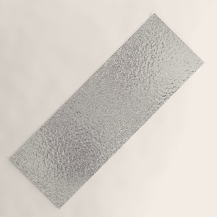 Simply Metallic in Silver Yoga Mat Gallery Image 1