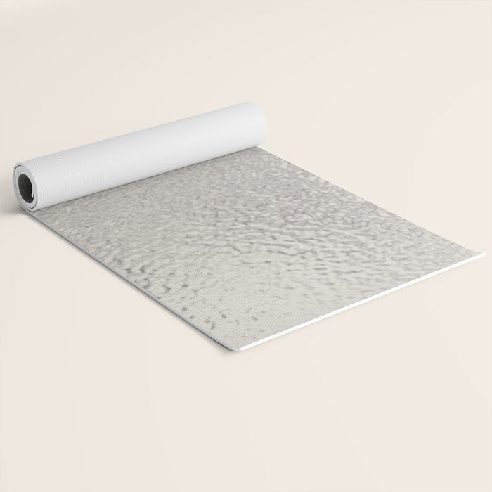 Simply Metallic in Silver Yoga Mat Gallery Image 2