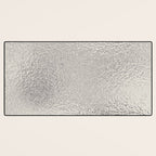 Simply Metallic in Silver Desk Mat Gallery Image 3