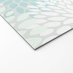 Floral Blooms, Soft Teal and Mint Welcome Mat Gallery Image 2