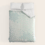 Floral Blooms, Soft Teal and Mint Comforter Gallery Image 6