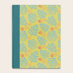 Winter & Woodsy Pine Trees in Yellow & Blue Notebook Gallery Image 4